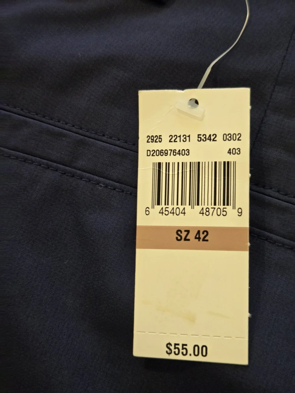IZOD Men's Navy Golf Shorts with Side Stripe Size 42